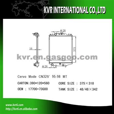 UNIVERSAL COOLING SYSTEM Radiator For SUZUKI CERVO MODE CN32S Oem 17700-73G00