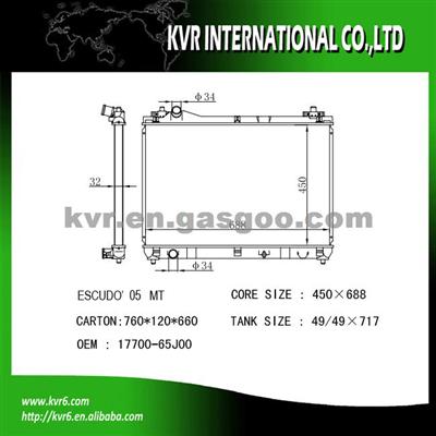 Auto Engine Cooling Radiator For SUZUKI ESCUDO/GRAND VITARA Oem 17700-65J00