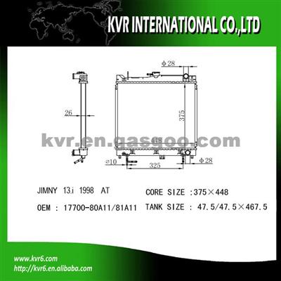 Complete Radiator For SUZUKI JIMNY Oem 17700-80A11/81A11