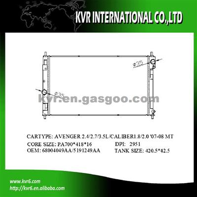 OE RADAITOR OEM 68004049AA/519249AA For DODGE AVENGER 2.4i 16V