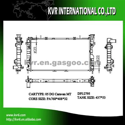 Aluminum Car Radiator OEM 4809168AC/4809219AD/4809225 For DODGE CARAVAN 3.8 I V6