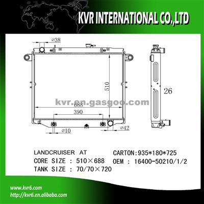 Toyota OE Quality Radiator OEM 16400-50210/1/2