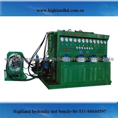 Highland Manufacturer Electic Motor Hydraulic Test Bench With Flow Rate 380l/Min