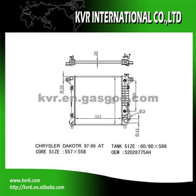 Mechanical Auto Radiator OEM 52028775/52028775AA For DODGE DAKODA 2.5