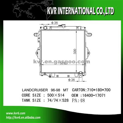 Toyota Auto Cooling Radiator OEM 16400-17071/17300