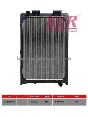 Heavy -Duty Truck Radiator For MAN F2000 (-94) 6 CYLINDER//V-10 Oem 81061016407