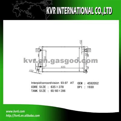 Racing Radiator OEM 4592052 For DODGE INTERPRID 3.3i V6 24V