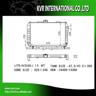 Toyota Radiator Factory OEM 16400-13380