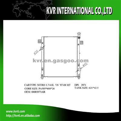 Auto Cool Radiator OEM 68003973AB For DODGE NITRO 3.7/4.0 V6