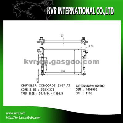Radiator Assy OEM 4401966 For DODGE SPRINTER 2.5i V6