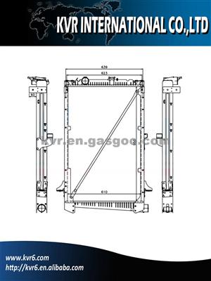 High Cooling Efficiency Truck Radiator For DAF 85CF(98-)//CF85(01-) Oem 1627415