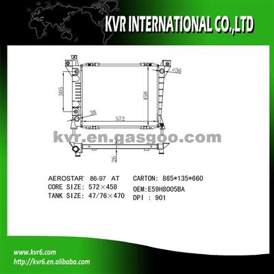 Radiator For FORD AEROSTAR 2.3/2.8/3.0 OEM E59H8005BA