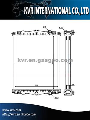 High Cooling Efficiency Heavy Duty Radiator For DAF LF45(01-)//LF55(01-) Oem 1405413