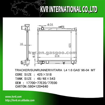 Aftermarket Radiator For SUZUKI ESCUDO OEM 17700-77E00/77E20