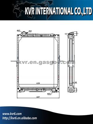 Heavy Duty Radiator For MERCEDESng90 Oem 6525011601