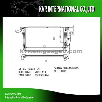 Mechanical Auto Radiator For FORD EF-EL FAICON KBR-FO0023