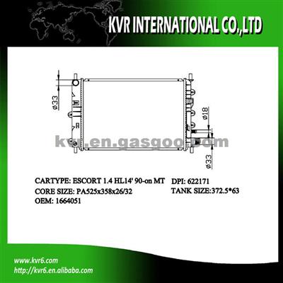 Auto Engine Cooling Radiator For FORD ESCORT1.4 EFi OEM 1664051/6912233
