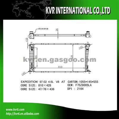 Auto Cool Radiator For FORD EXPEDITION 4.6 OEM F75Z8005LA/F75Z8005JA/YL1Z8005CA