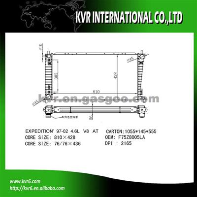 Fin Tube Radiator For FORD EXPEDITION 4.6 OEM F75Z8005LA/F75Z8005JA/YL1Z8005CA