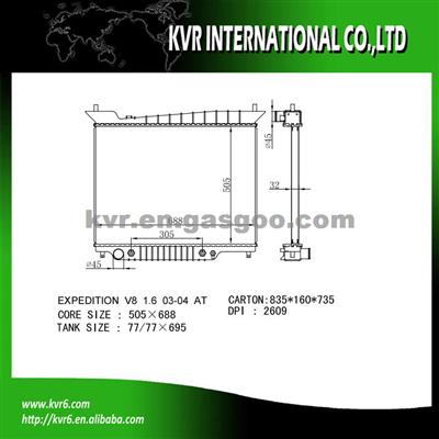 Automobile Radiator For FORD EXPEDITION KBR-FO0040-PA26