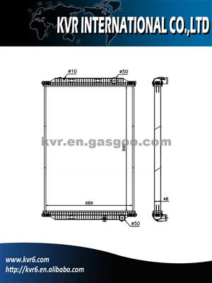 Aftermarket Heavy Duties Radiator For RVI Trucks Kerax Oem 7420775792