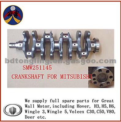 Crankshaft Assy SMW251145 For Great Wall Gas Engine Mitsubishi Full Spare Parts