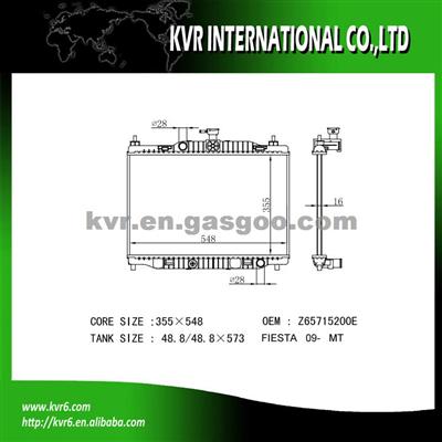 Auto Aluminum Radiator For FORD FIESTA OEM Z65715200E