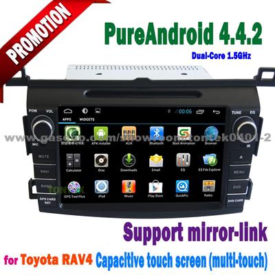 Andriod Car Multimedia Dvd Player For Gps RAV4 Android With WiFI 3G IPOD Music DVD Aux+Mirror Link+Wifi Hospot+OBD+Free SD Card