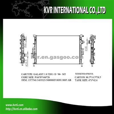 Brazed Auto Radaitor For FORD FOCUS Ⅲ 2.0 I 16V OEM 6G918005AB