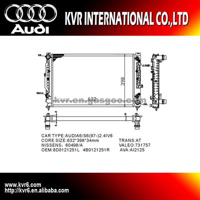 Radiator For Audi A4 Oem 8D0121251L