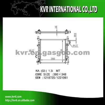 Complete Radiator For FORD KA 1.3i OEM 1218735/1221061