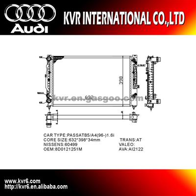 Radiator For Audi A6 Oem 8D0.121.251M/BE