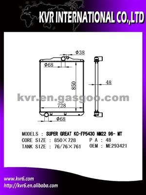 Truck Radiator Factory For SUPER GREAT KC-FP5430 8M22' 96- Oem ME293421