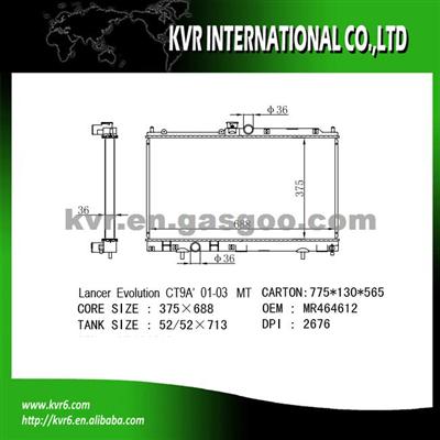 Mitsubishi High Performance Auto Radiator OEM MR464612