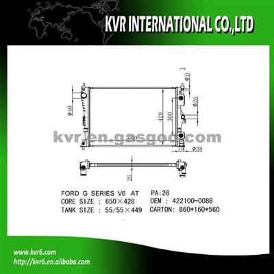 Assy Radiator For FORD G SERIES V8 OEM 422100-008B