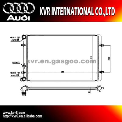 Radiator For Audi A3 Oem 1J0121253H