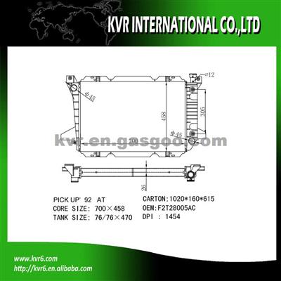 Radiator Manufacturer For FORD PICKUPS OEM F2T28005AC