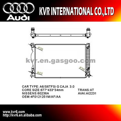 Radiator For Audi A6 Oem 4F0.121.251 AF/4F0.121.251 M/4F0.121.251 AA