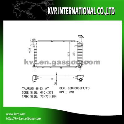 Aluminum Car Radiator For FORD TAURUS OEM E6DH8005FA/FB