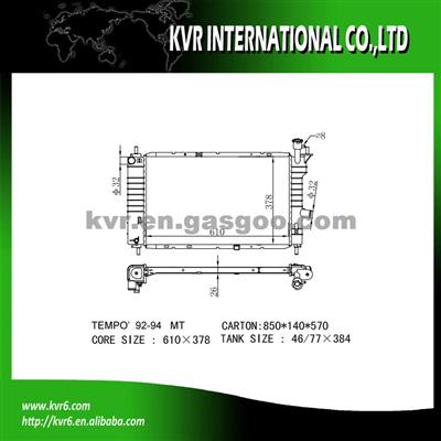 Aluminum Auto Radiator For FORD TEMPO OEM F23H8005AA