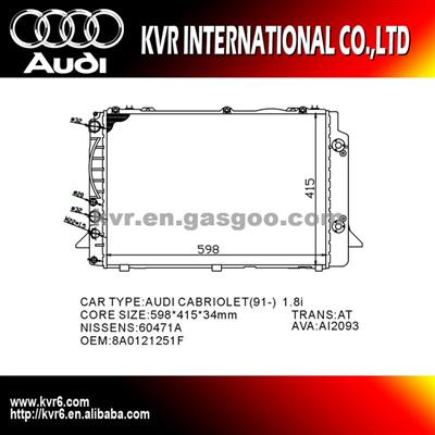 Radiator For Audi CABRIOLET Oem 8A0121251F