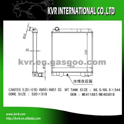 Cheap Radiator For Mitsubishi OEM ME411687/ME403818