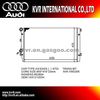 Radiator For Audi A3 Oem 1K0121251AT