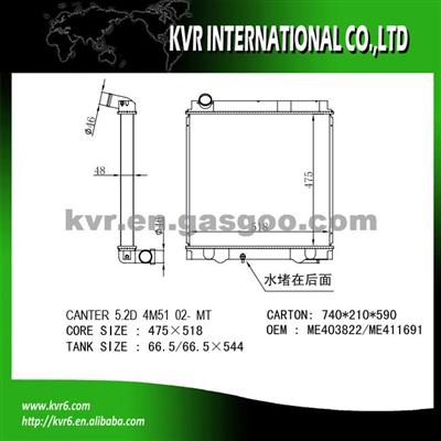 Radiator Assembly For Mitsubishi OEM ME403822/ME411691