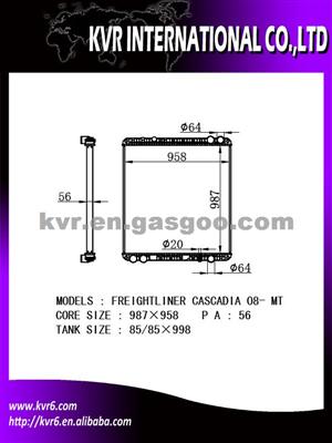 Heavy Duties Truck Radiator For CASCADIA 08- Oem 0524937002/0526621002