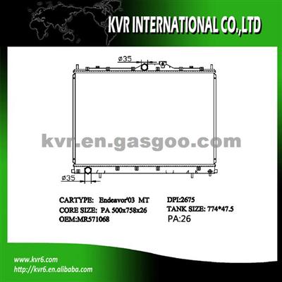 Passenger Car Radiator For Mitsubishi OEM MR571068