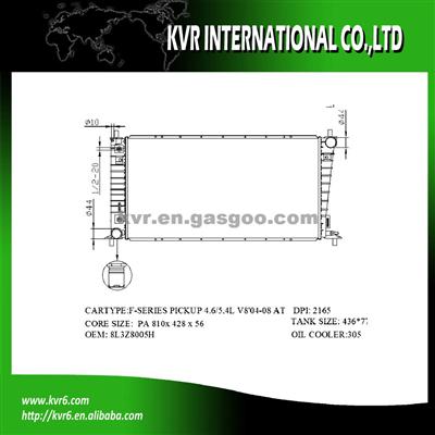 Radiator Factory For FORD F SERIES PICKUPS 4.6/5.4 V8 OEM 8L3Z8005H