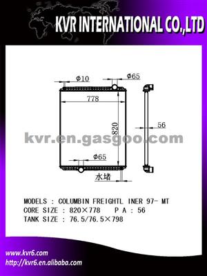 Heavy -Duty Truck Radiator For COLUMBIN FREIGHTL INER 97--