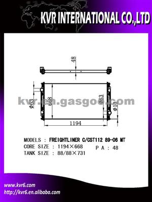 Heavy -Duty Radiator For FREIGHTLINER 89-06