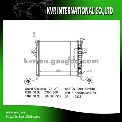 Aluminum Auto Parts For JEEP GRAND CHEROKEE 4.7i V8 OEM 52079883AB/AC/AD
